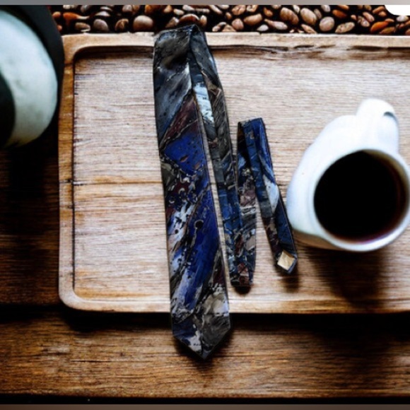 Italian All Silk Handmade Mens TIe 55" Colorful Tie - Picture 6 of 13